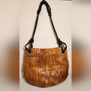 Jane August leather crossbody shoulder bag